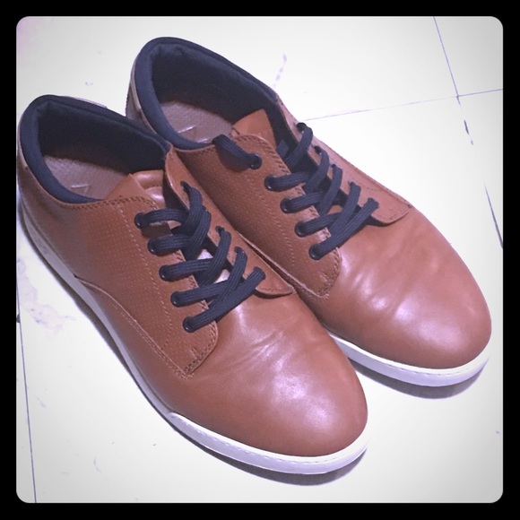 ALDO Shoes Brown Faux Leather Great Condition - Picture 1 of 3